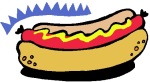 chilie dog, hot dog